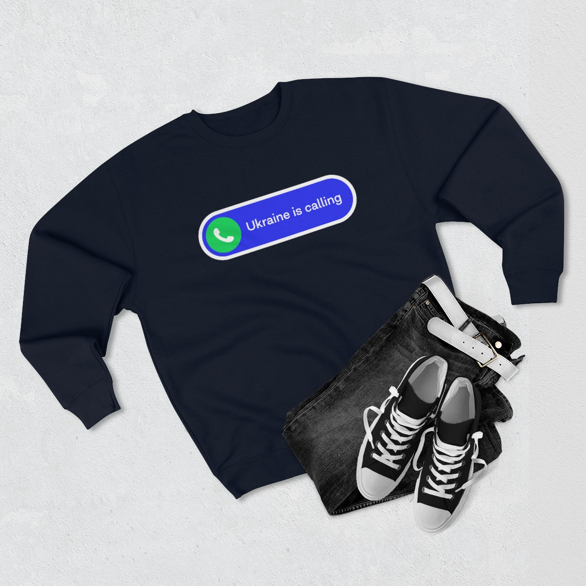 Ukraine Is Calling - Unisex Premium Crewneck Sweatshirt
