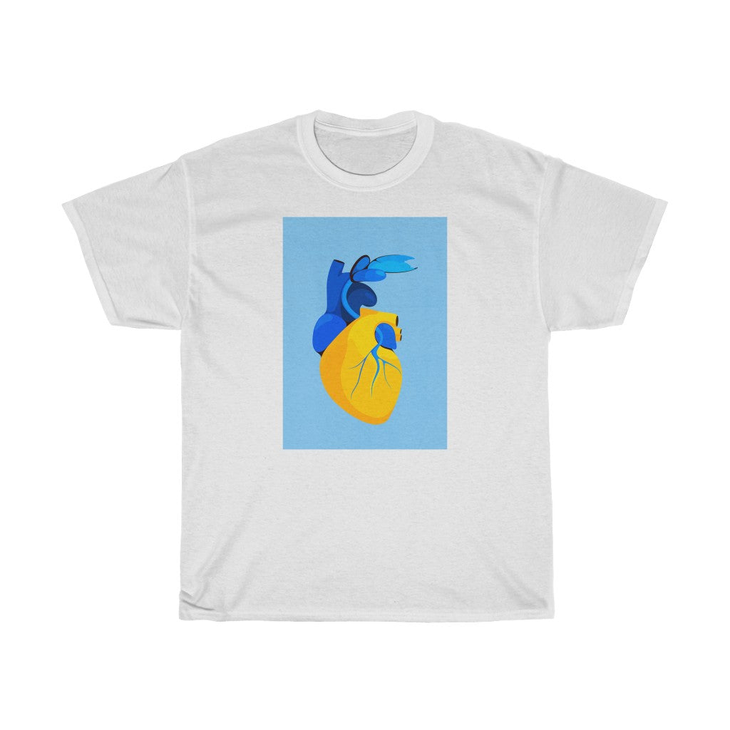 Hearts for Ukraine by Eglė Plytnikaitė Unisex Cotton T-Shirt