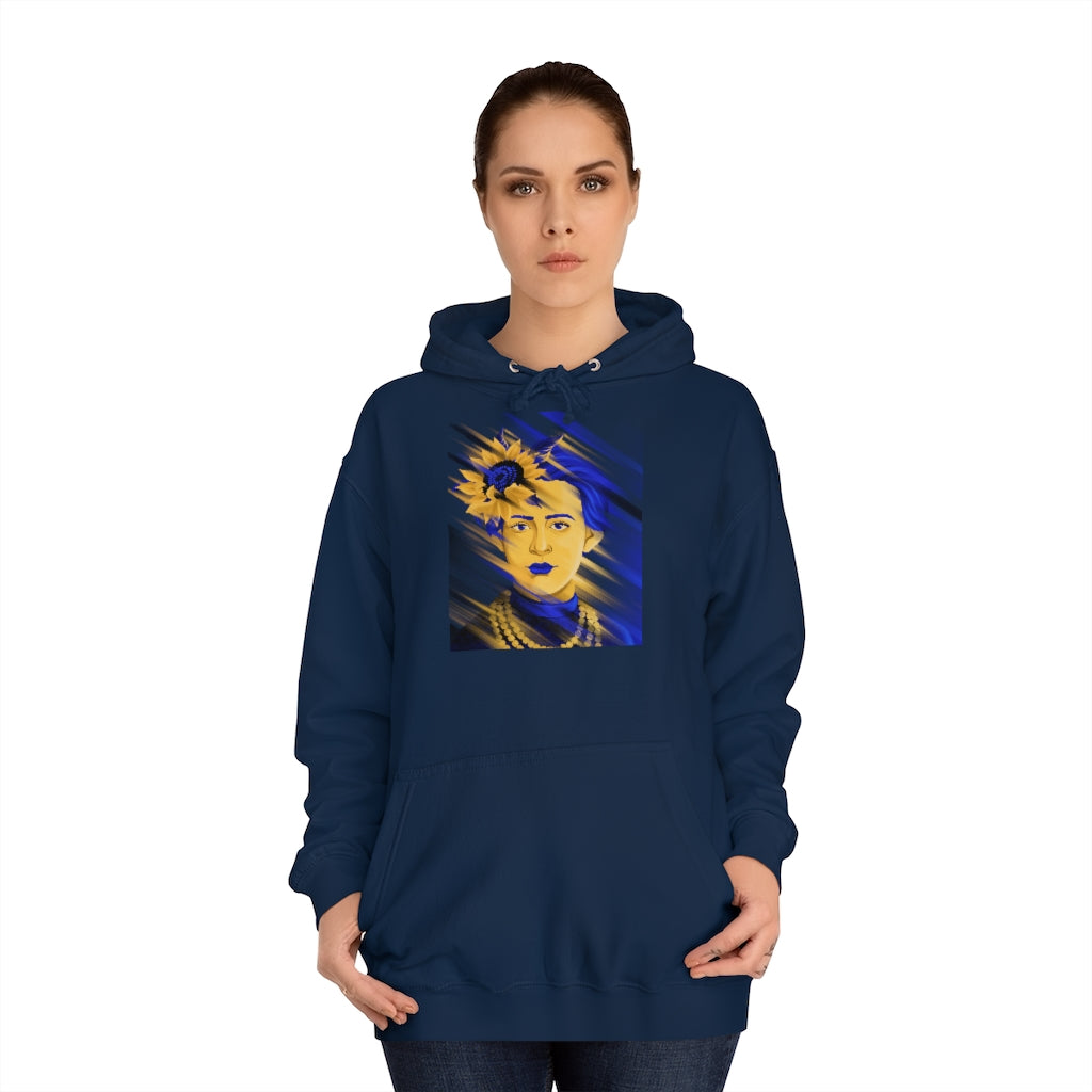 Lesya Ukrainka by Polina Skurykhina Unisex College Hoodie