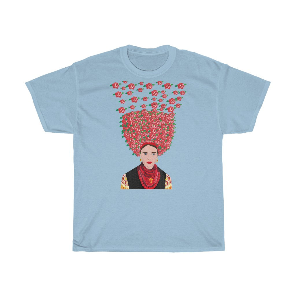 Ukrainian girl by Anastasiia Dodul Unisex Cotton T-Shirt