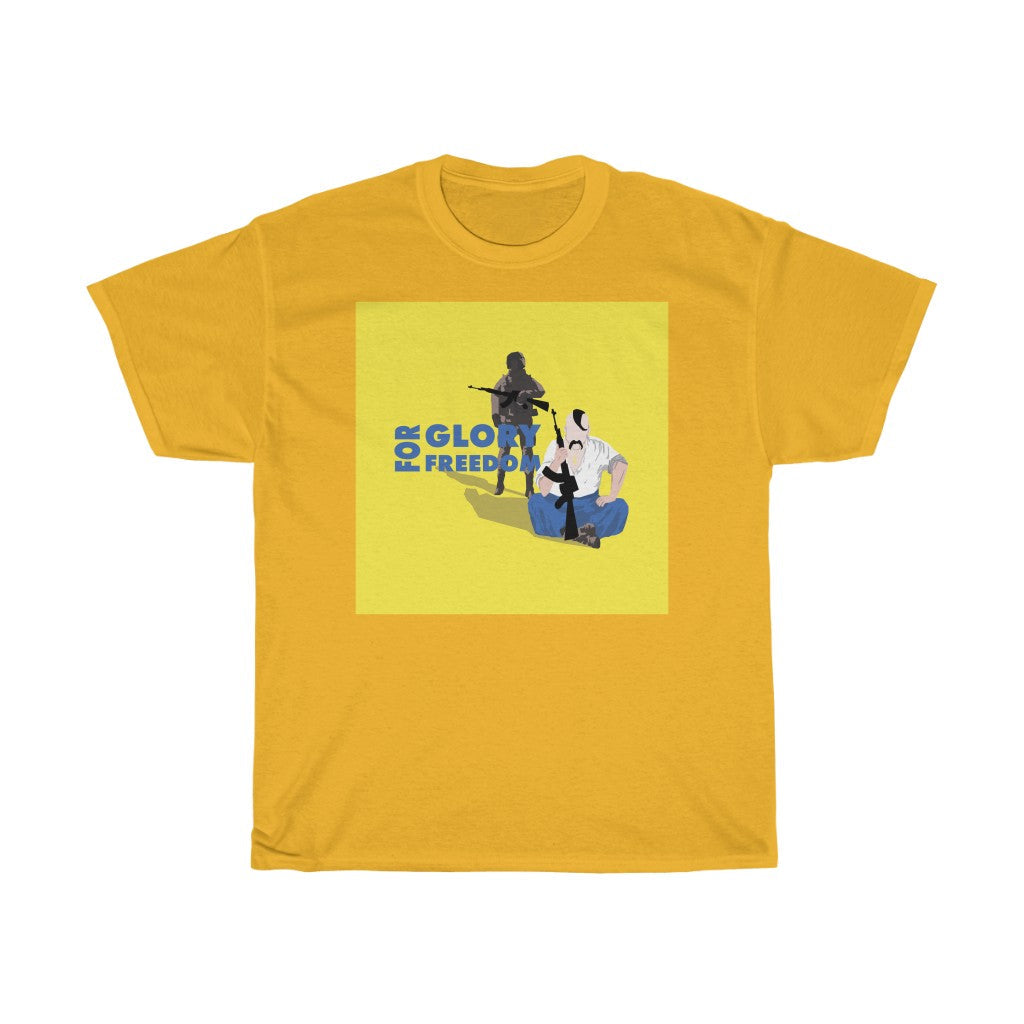 For Glory, For Freedom by Mykola Matviichuk Unisex Cotton T-Shirt