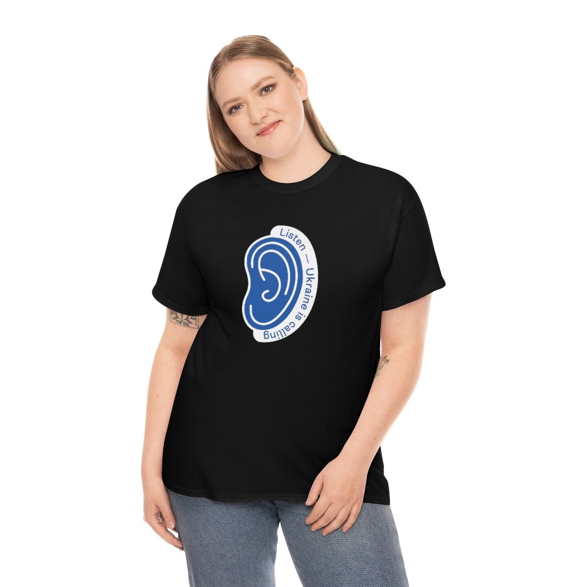 Hören Sie den Anruf der Ukraine - Unisex-T-Shirt
