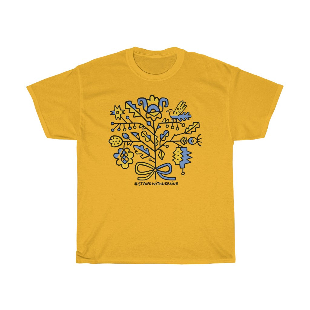 Ukraine Freedom Europe by Inna Ruda Unisex Cotton T-Shirt