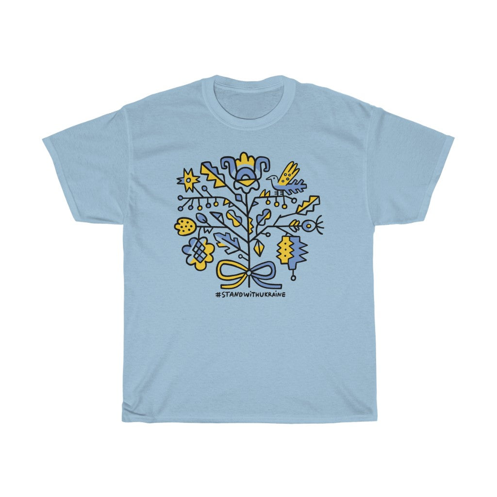 Ukraine Freedom Europe by Inna Ruda Unisex Cotton T-Shirt