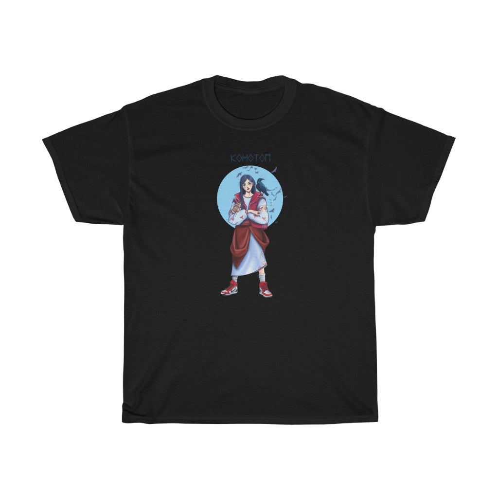 Konotop Girl by Natasha Le Unisex Cotton T-Shirt