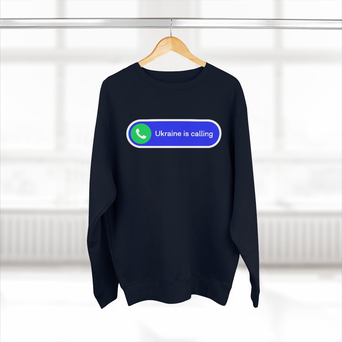 Ukraine Is Calling - Unisex Premium Crewneck Sweatshirt
