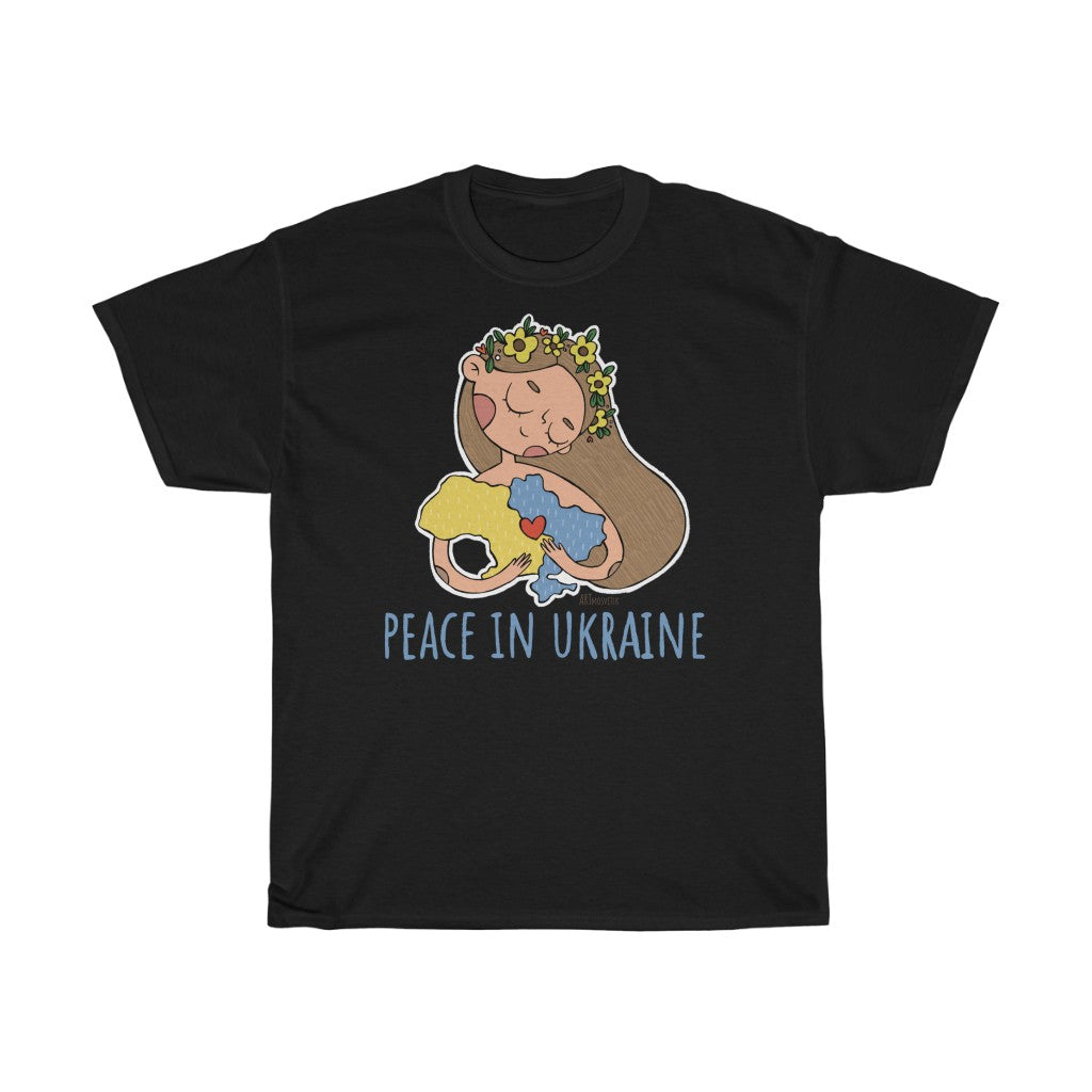 Peace In Ukraine by Svetlana Zarytskaja Unisex Cotton T-Shirt