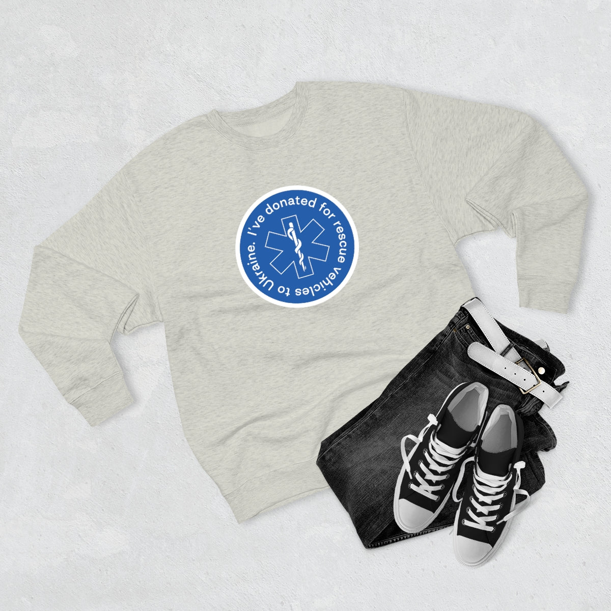 Donated - Unisex Premium Crewneck Sweatshirt