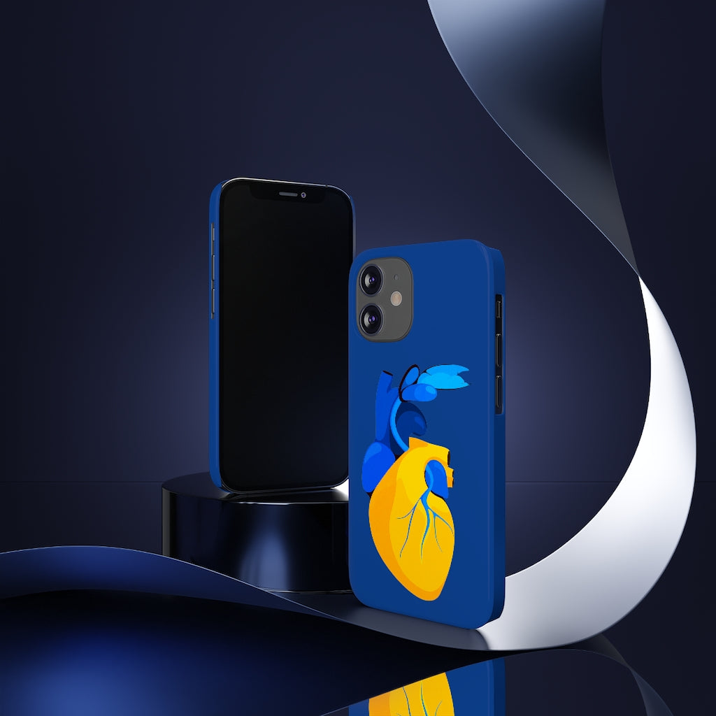 Ukraine Heart Slim Phone Case