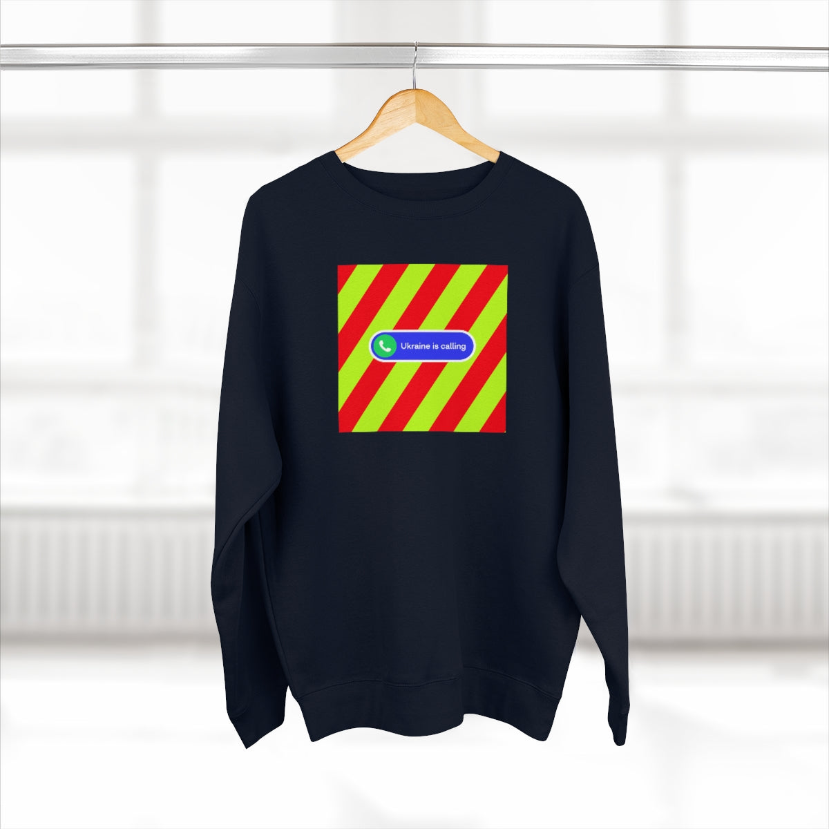 Donated To Ukraine - Unisex Premium Crewneck Sweatshirt