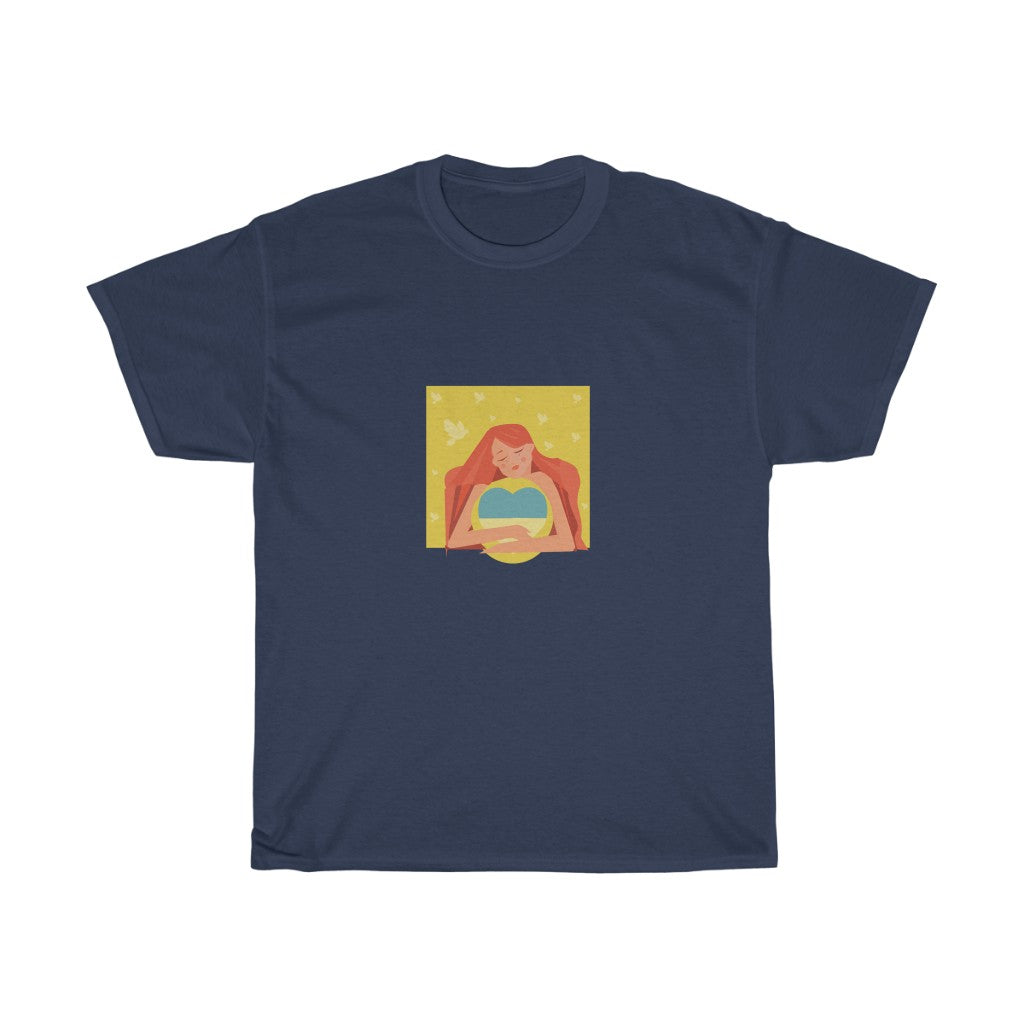 Ukrainisch von Anastasiia Dodul Unisex T-Shirt aus Baumwolle