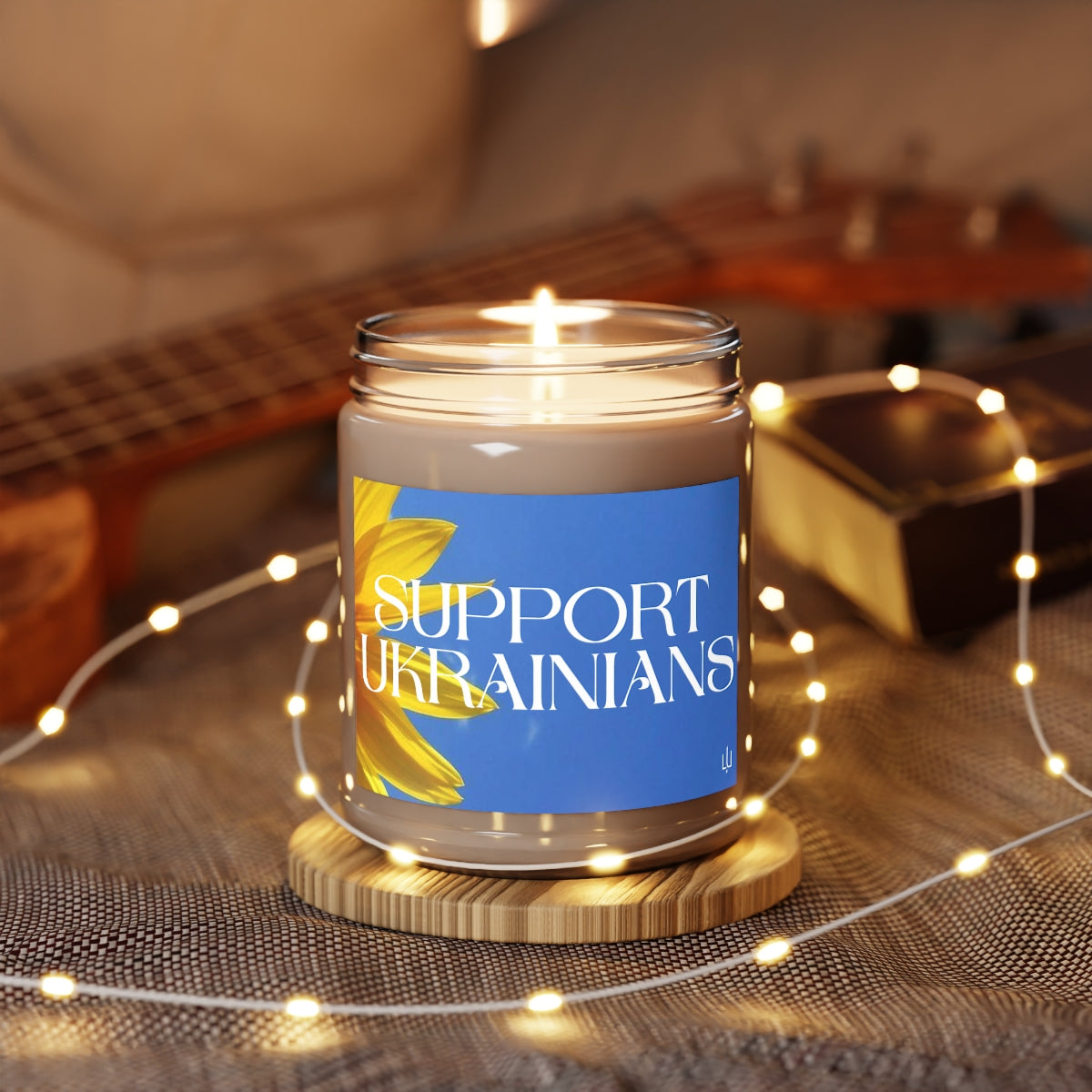 Support Ukrainians - 100% Soy Wax Scented Candle (lasts 50-60h)