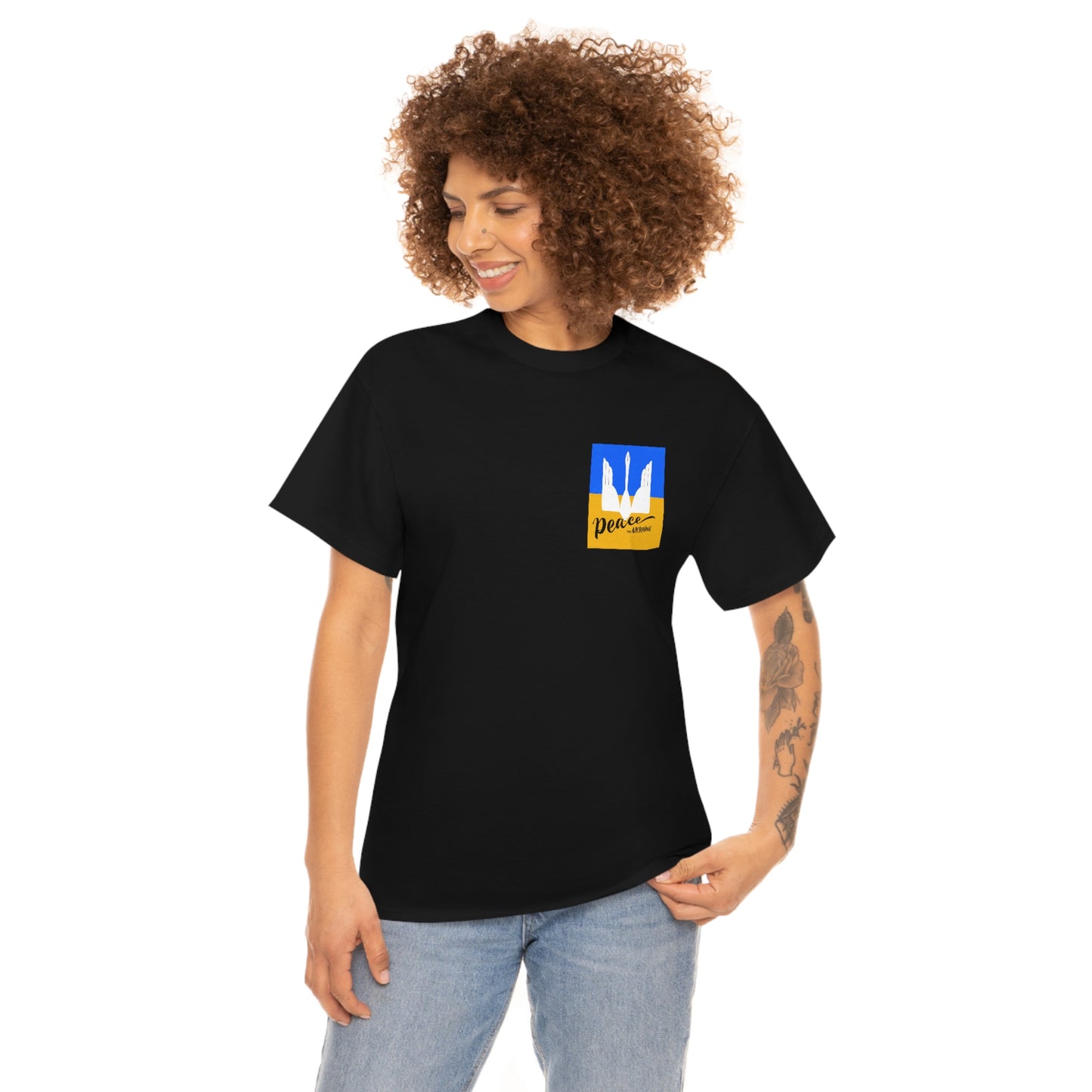 Peace by Kate Jacuszek Unisex Cotton T-Shirt