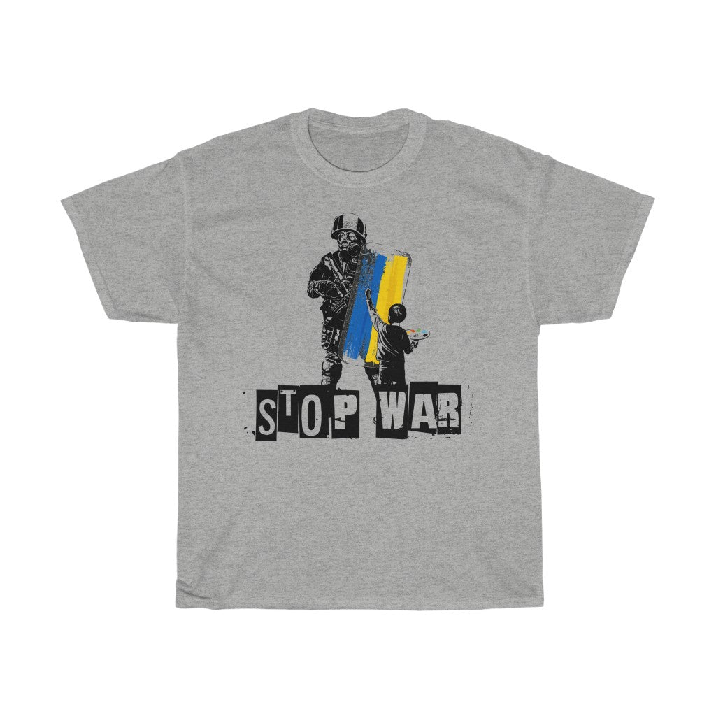Stop War Ukraine Unisex Cotton T-Shirt