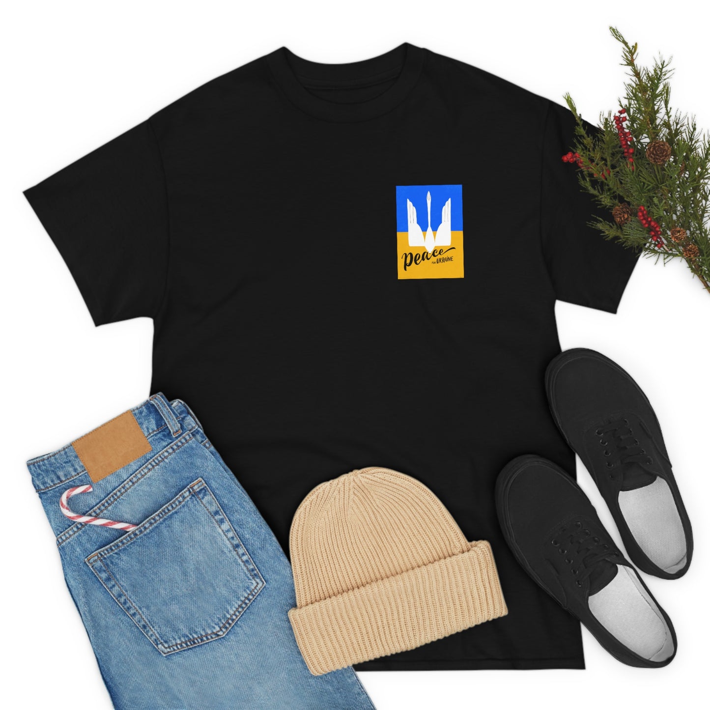 Peace by Kate Jacuszek Unisex Cotton T-Shirt