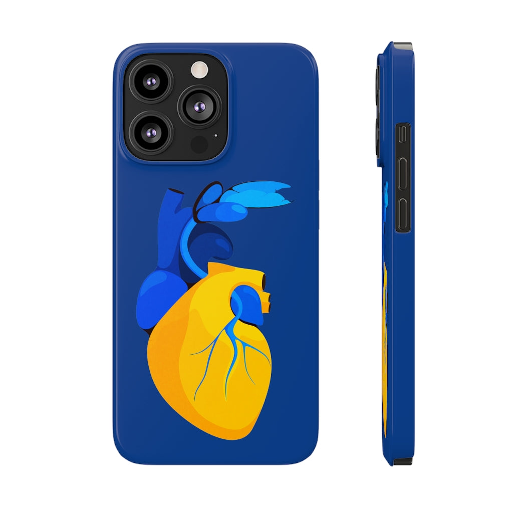 Ukraine Heart Slim Phone Case