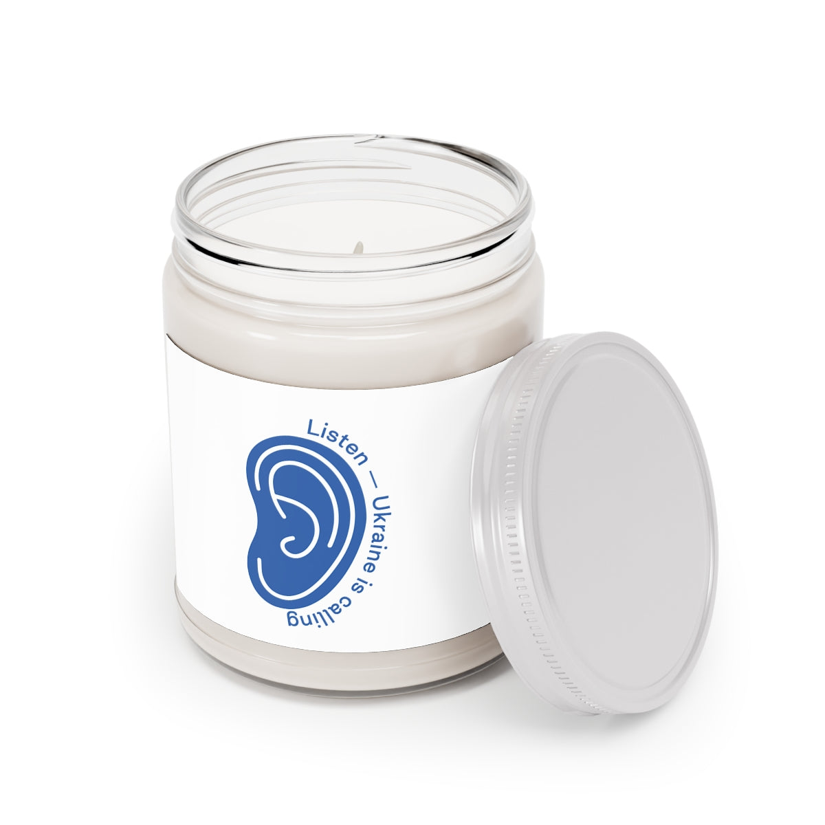 Listen To Ukraine's Call - 100% Ecological Soy Wax Scented Candle (lasts 50-60h)