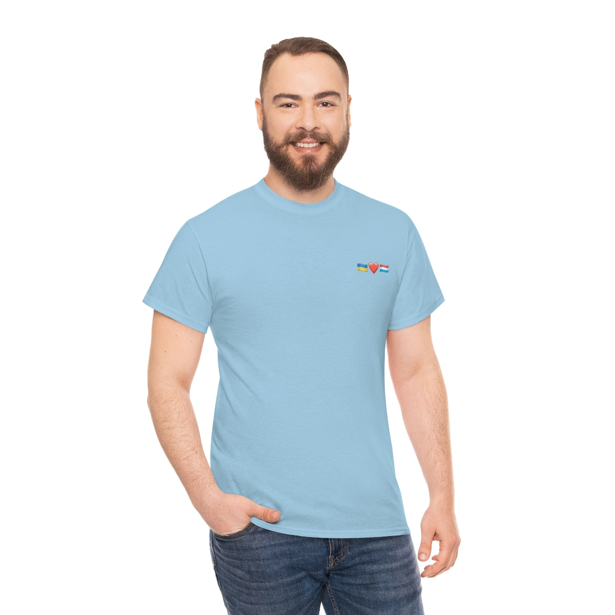 Luxemburgs Unterstützung - doppelseitiges Unisex-T-Shirt