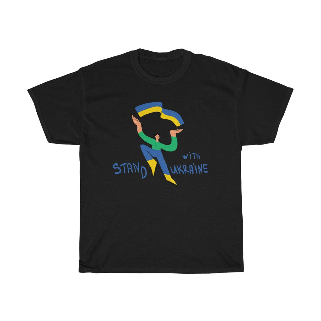Stand With Ukraine by Kati Prusenko Unisex Heavy Cotton T-Shirt