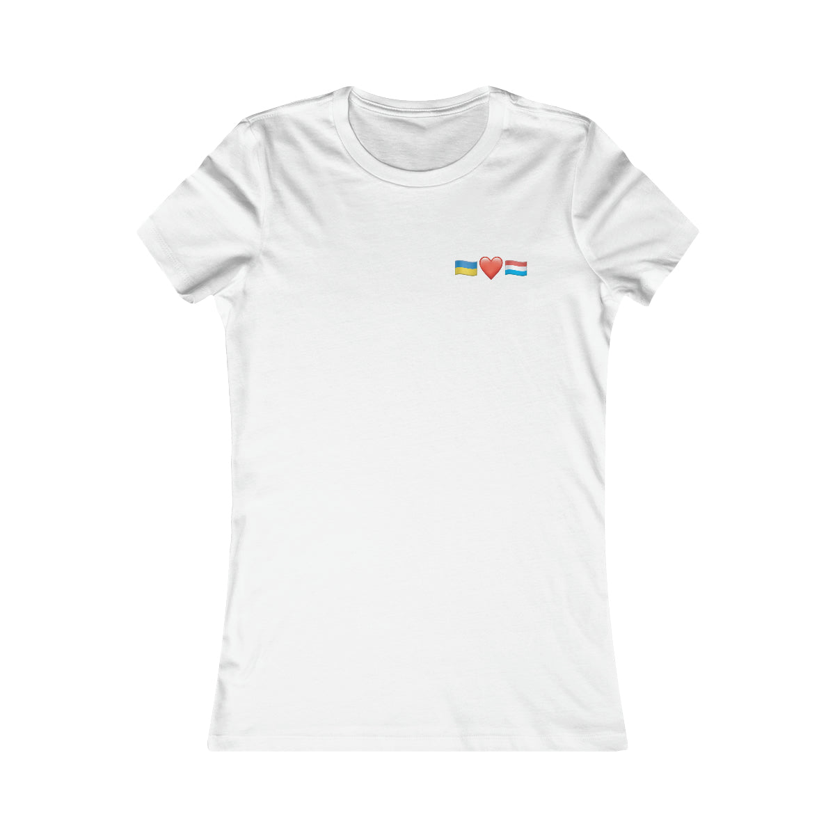 Luxembourg's Support Minimalistic - Women's Favorite Tee