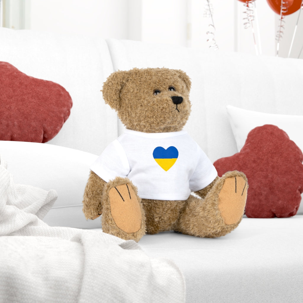 Plush Toy with Heart T-Shirt