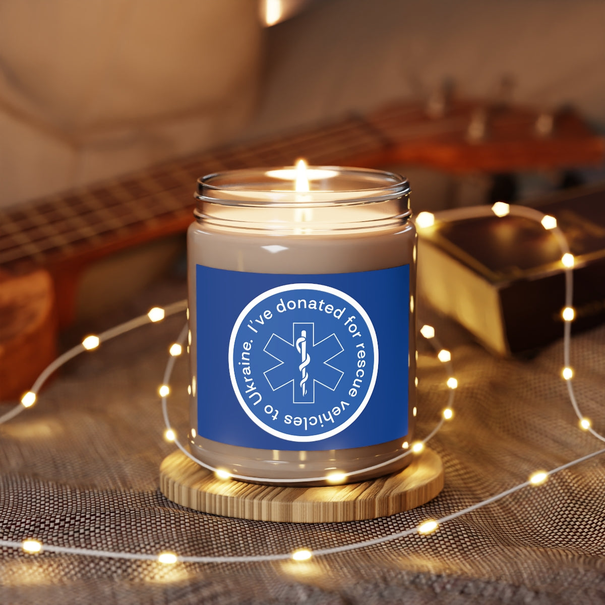 Donated - 100% Ecological Soy Wax Scented Candle (lasts 50-60h)