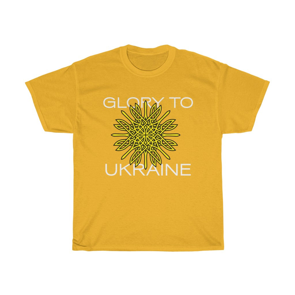 tryzub-flower by LLIWELL branding agency Unisex Cotton T-Shirt.