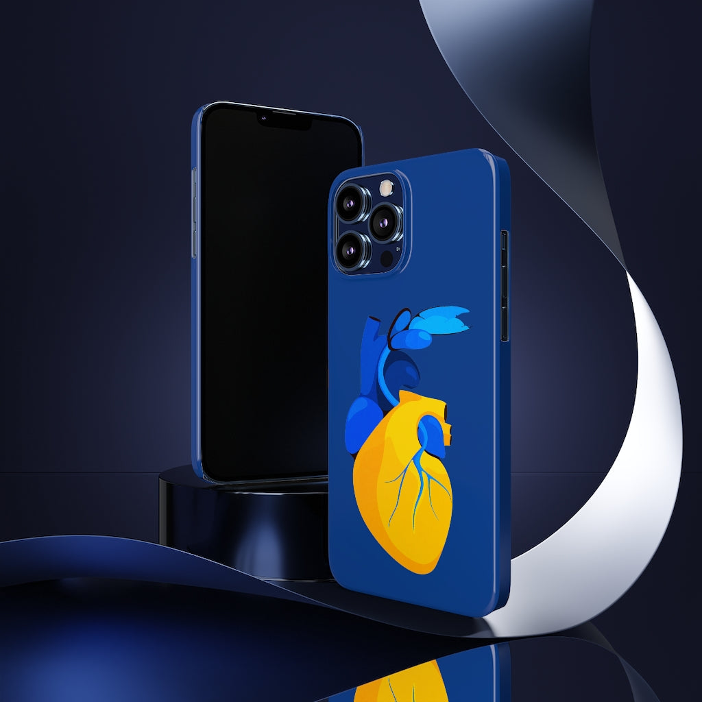 Ukraine Heart Slim Phone Case