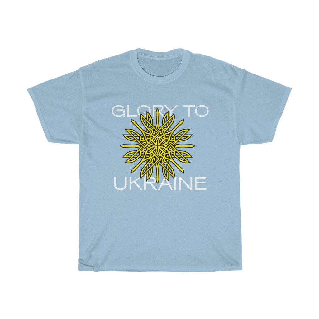 tryzub-flower by LLIWELL branding agency Unisex Cotton T-Shirt.
