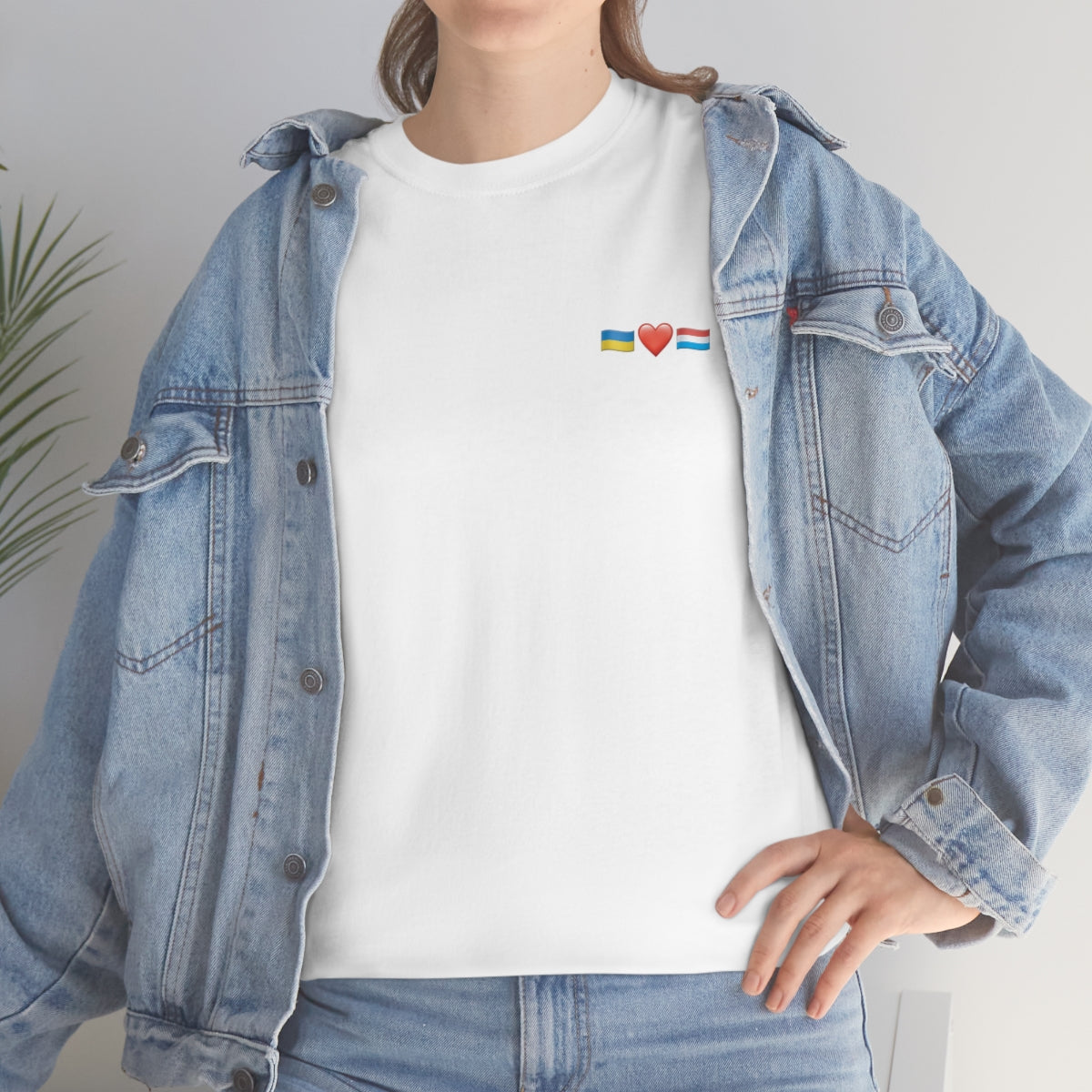 Luxemburgs Unterstützung - doppelseitiges Unisex-T-Shirt