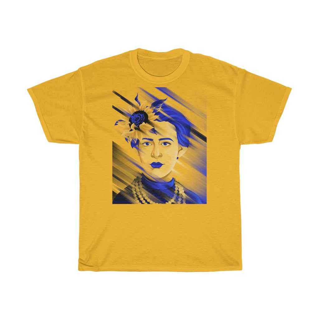Lesya Ukrainka by Polina Skurykhina Unisex Cotton T-Shirt