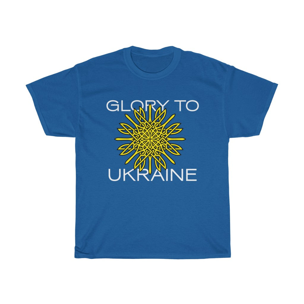 tryzub-flower by LLIWELL branding agency Unisex Cotton T-Shirt.