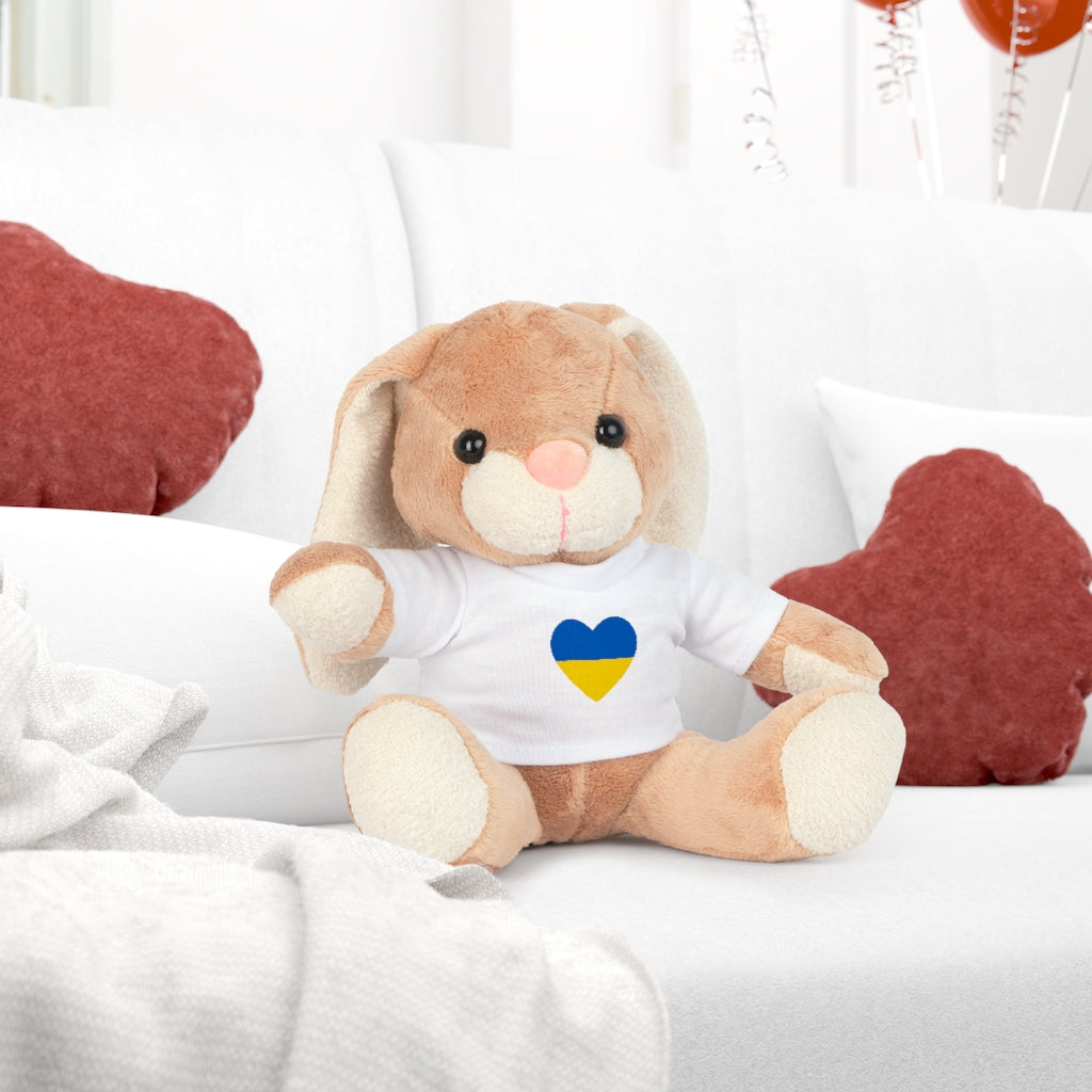 Plush Toy with Heart T-Shirt