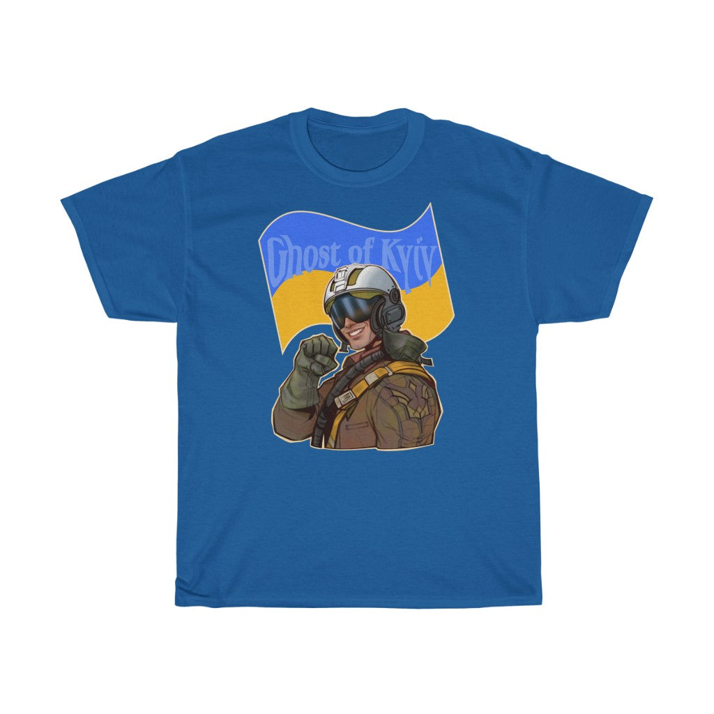 Ghost Of Kyiv by Ani Larmina Unisex Cotton T-Shirt