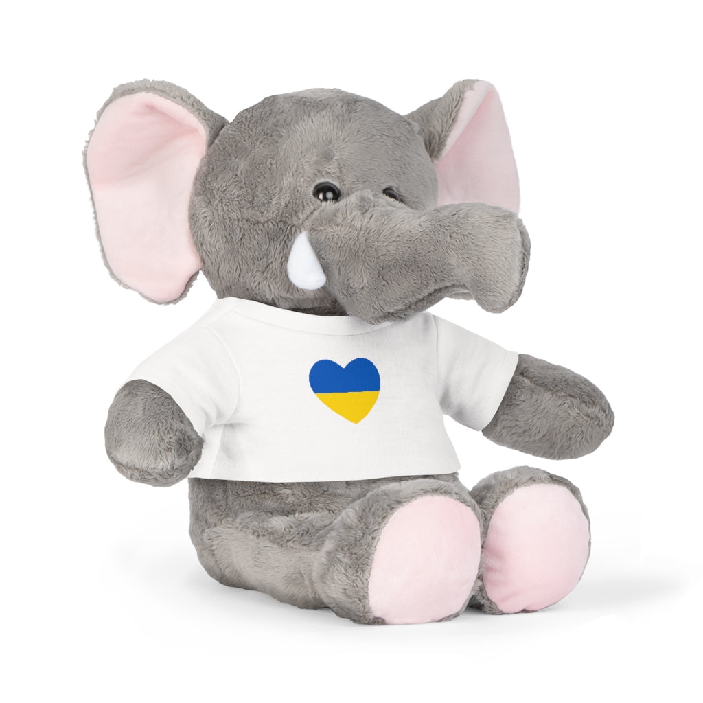 Plush Toy with Heart T-Shirt