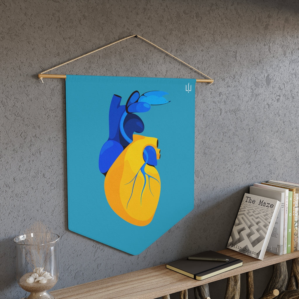Hearts for Ukraine by Eglė Plytnikaitė Pennant