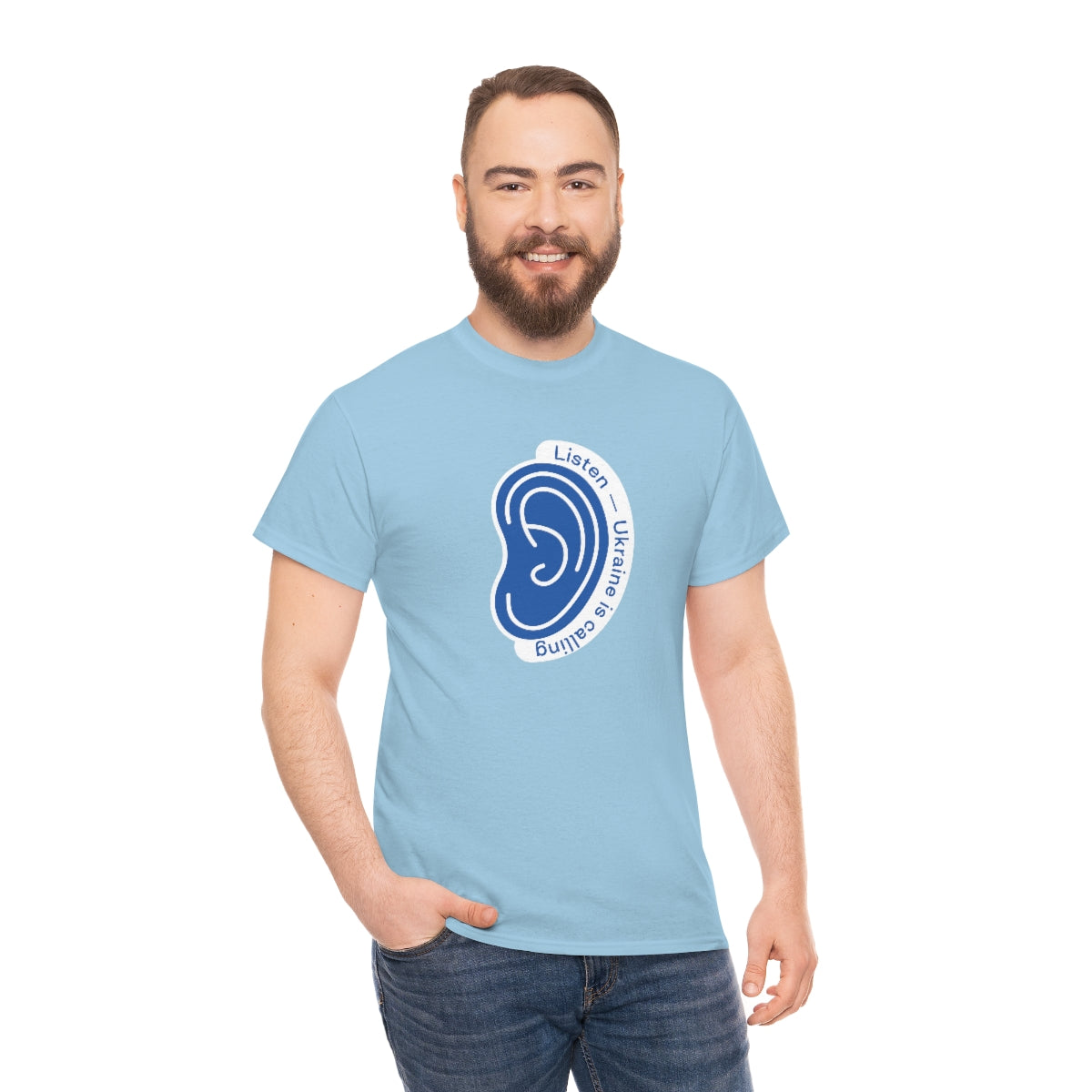 Hören Sie den Anruf der Ukraine - Unisex-T-Shirt