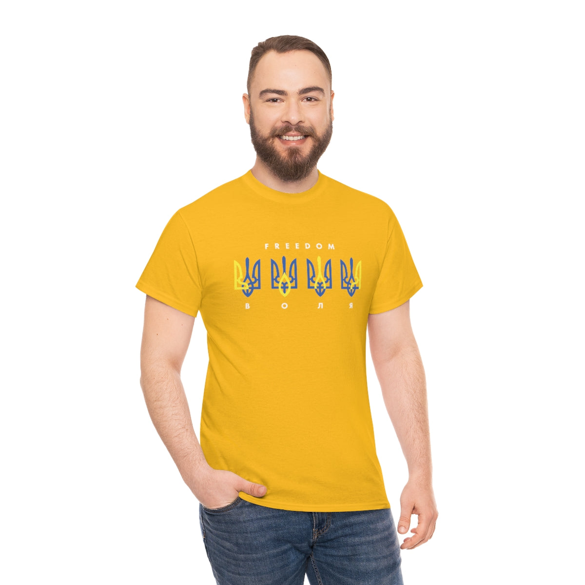 Freedom by Mykola Matviichuk Unisex Cotton T-Shirt