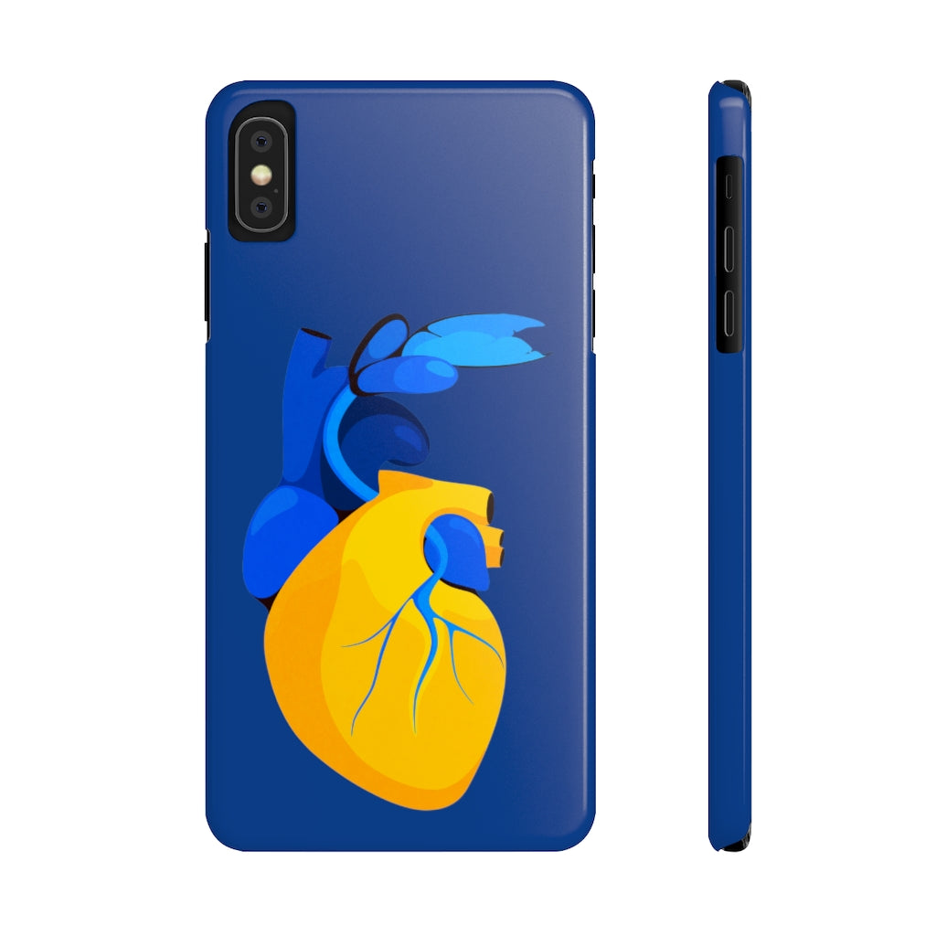 Ukraine Heart Slim Phone Case