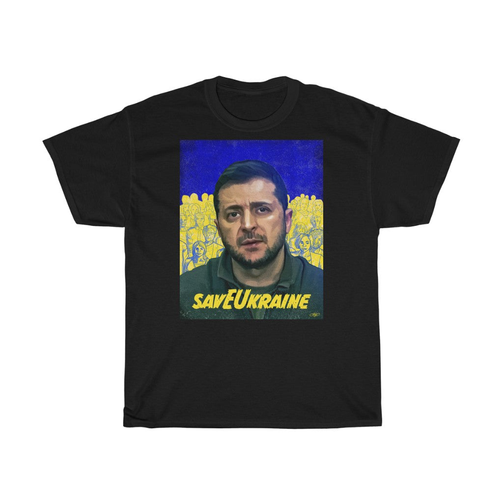 savEUkraine by LeonelLopes Unisex Cotton T-Shirt