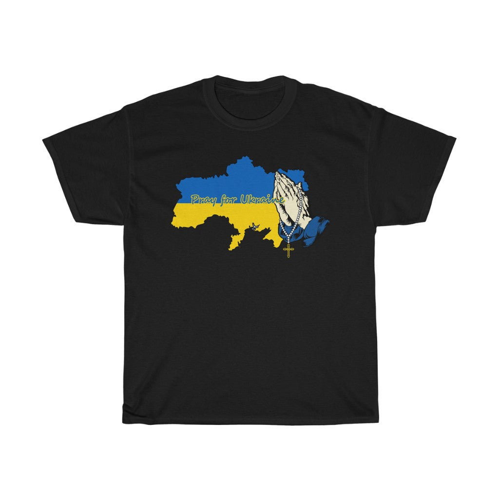 Pray For Ukraine Unisex Cotton T-Shirt