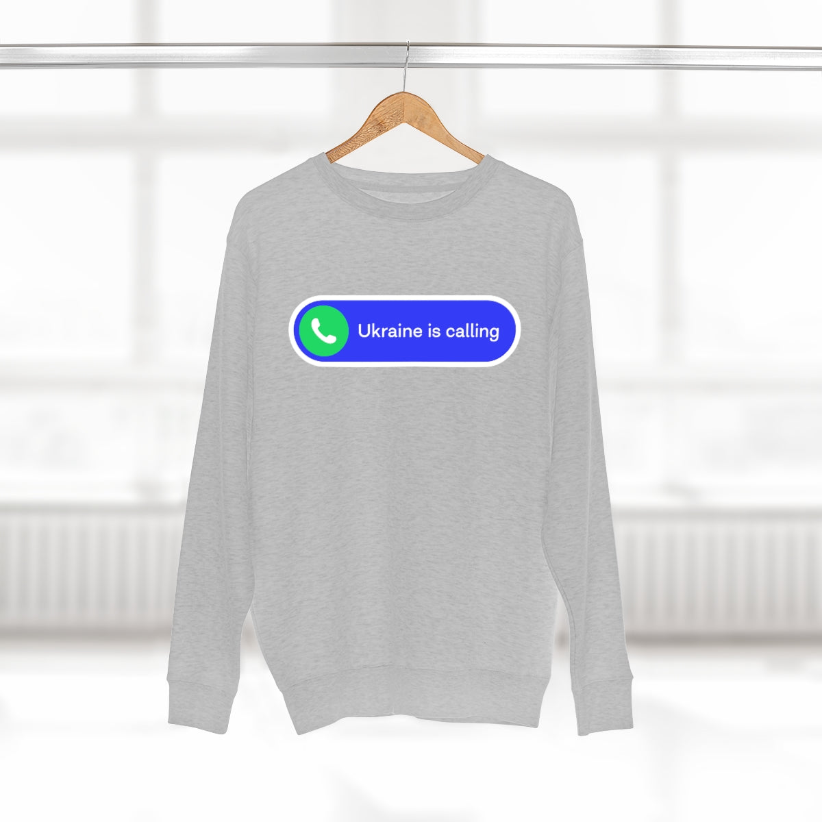 Ukraine Is Calling - Unisex Premium Crewneck Sweatshirt