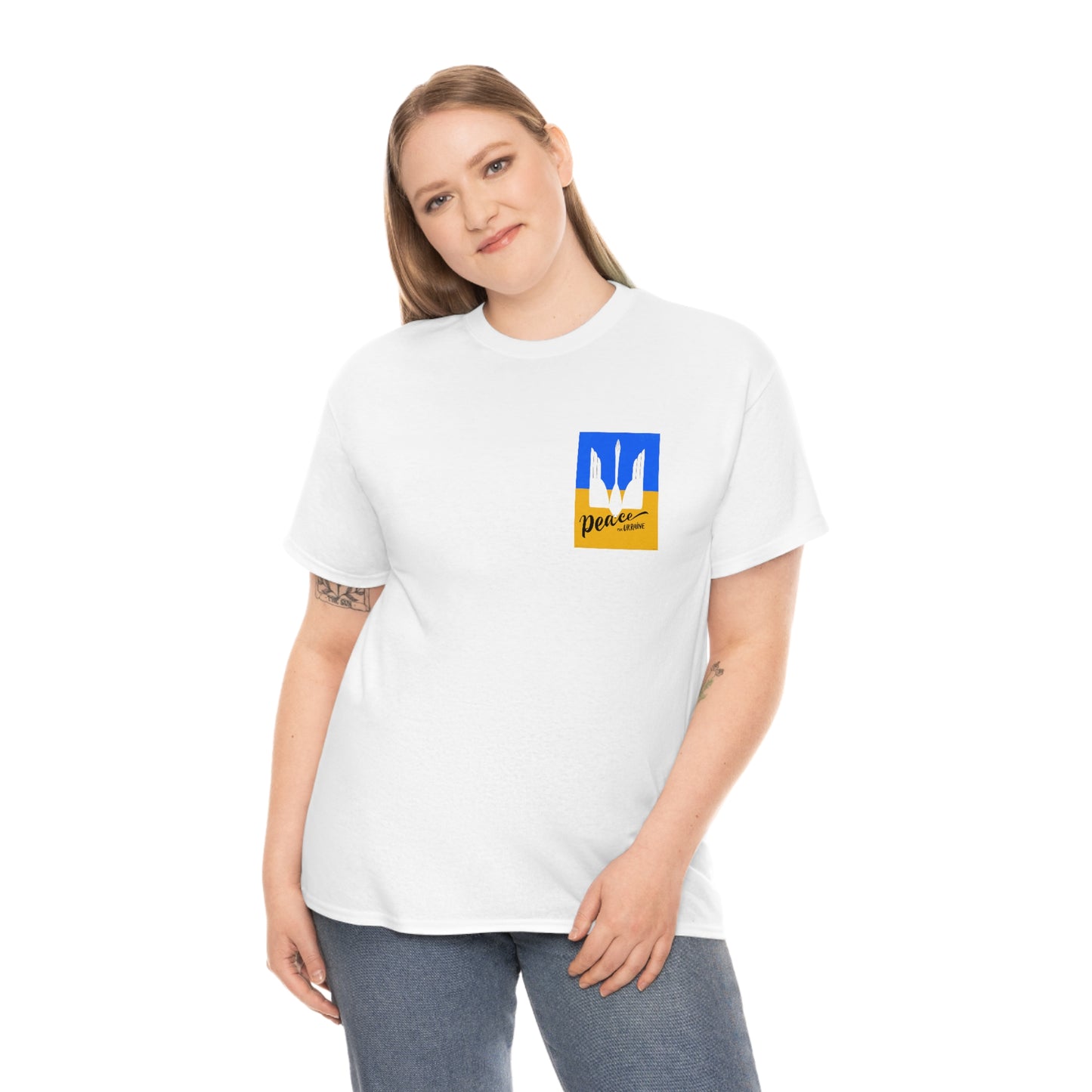 Peace by Kate Jacuszek Unisex Cotton T-Shirt