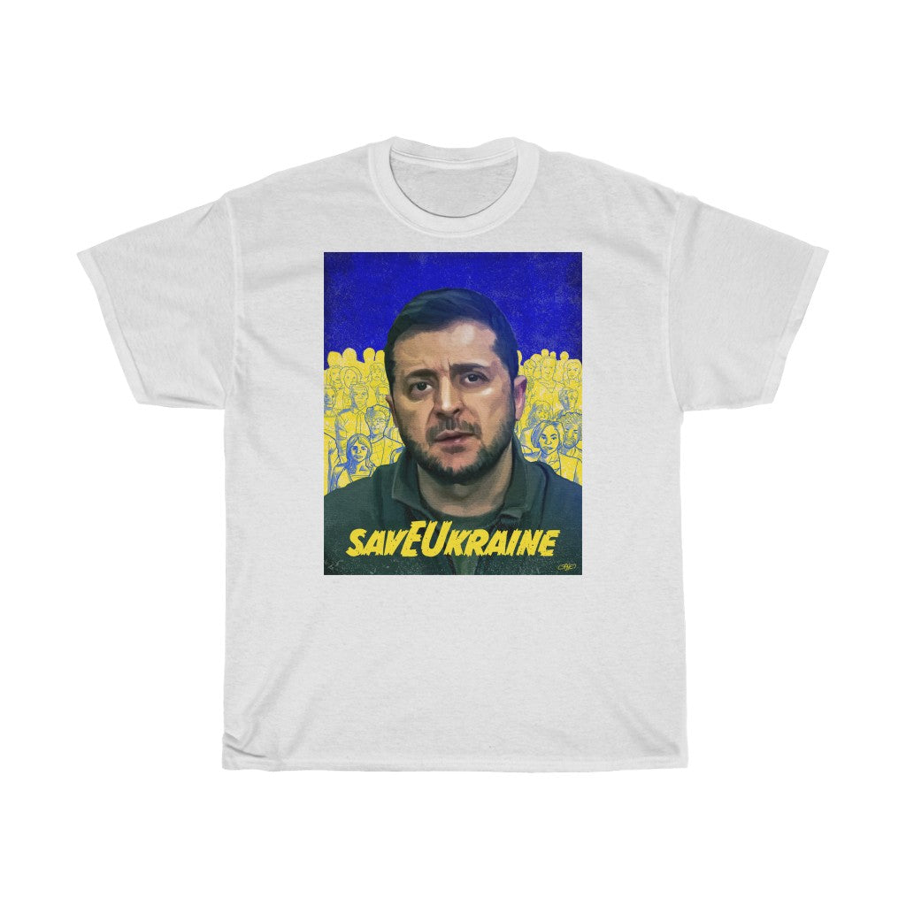 savEUkraine by LeonelLopes Unisex Cotton T-Shirt