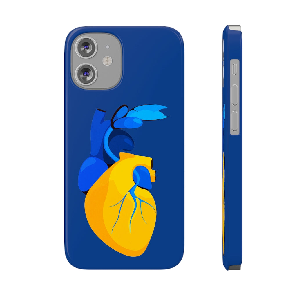 Ukraine Heart Slim Phone Case