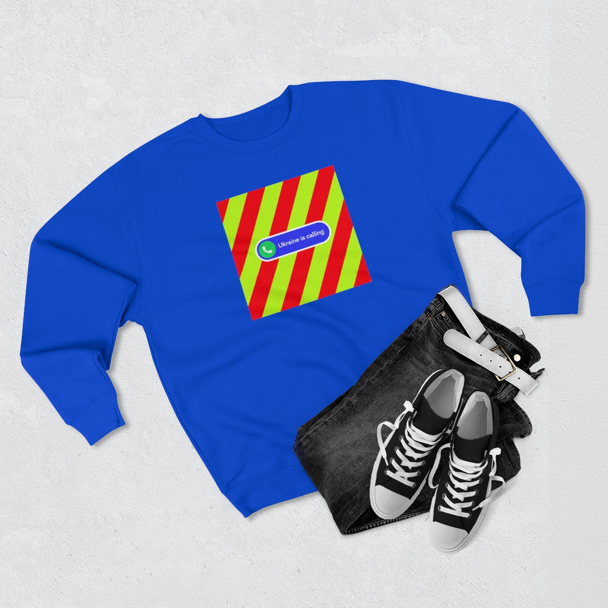 Donated To Ukraine - Unisex Premium Crewneck Sweatshirt