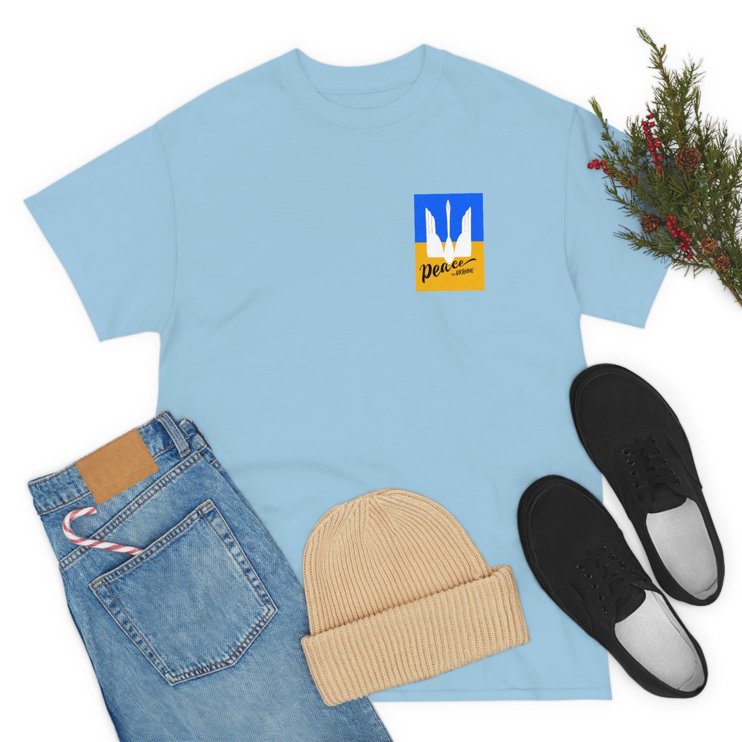 Peace by Kate Jacuszek Unisex Cotton T-Shirt