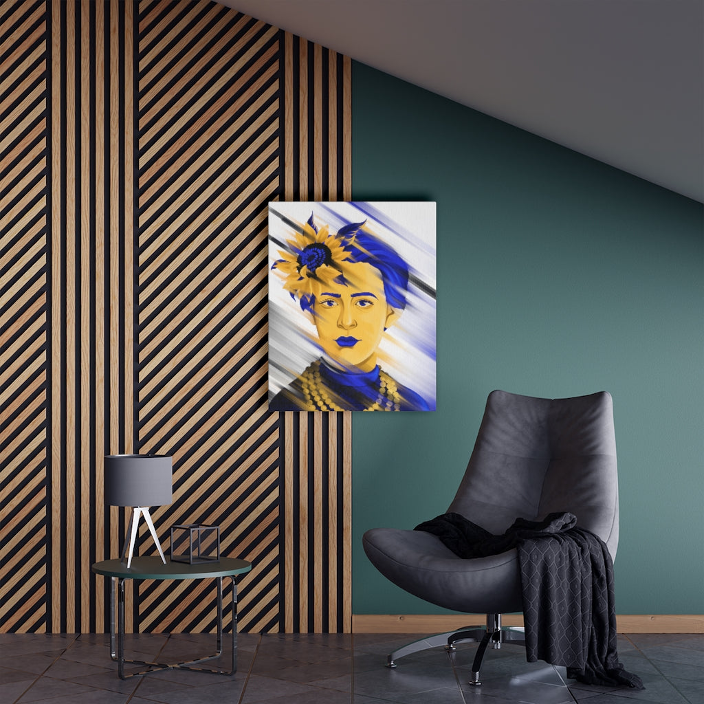 Proud Ukraine Satin Canvas