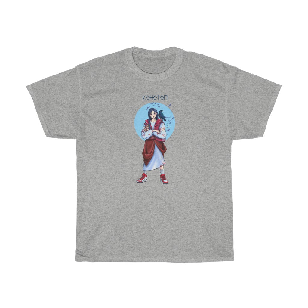 Konotop Girl by Natasha Le Unisex Cotton T-Shirt