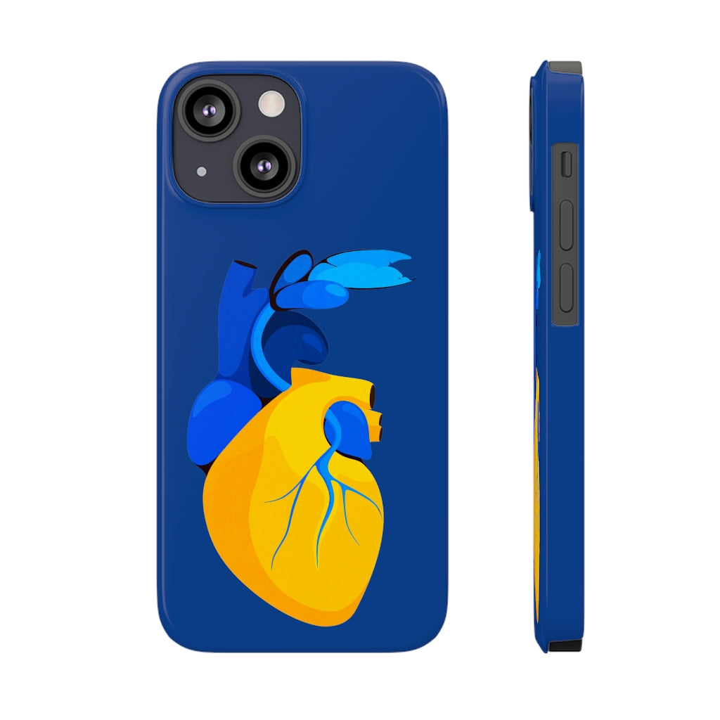 Ukraine Heart Slim Phone Case